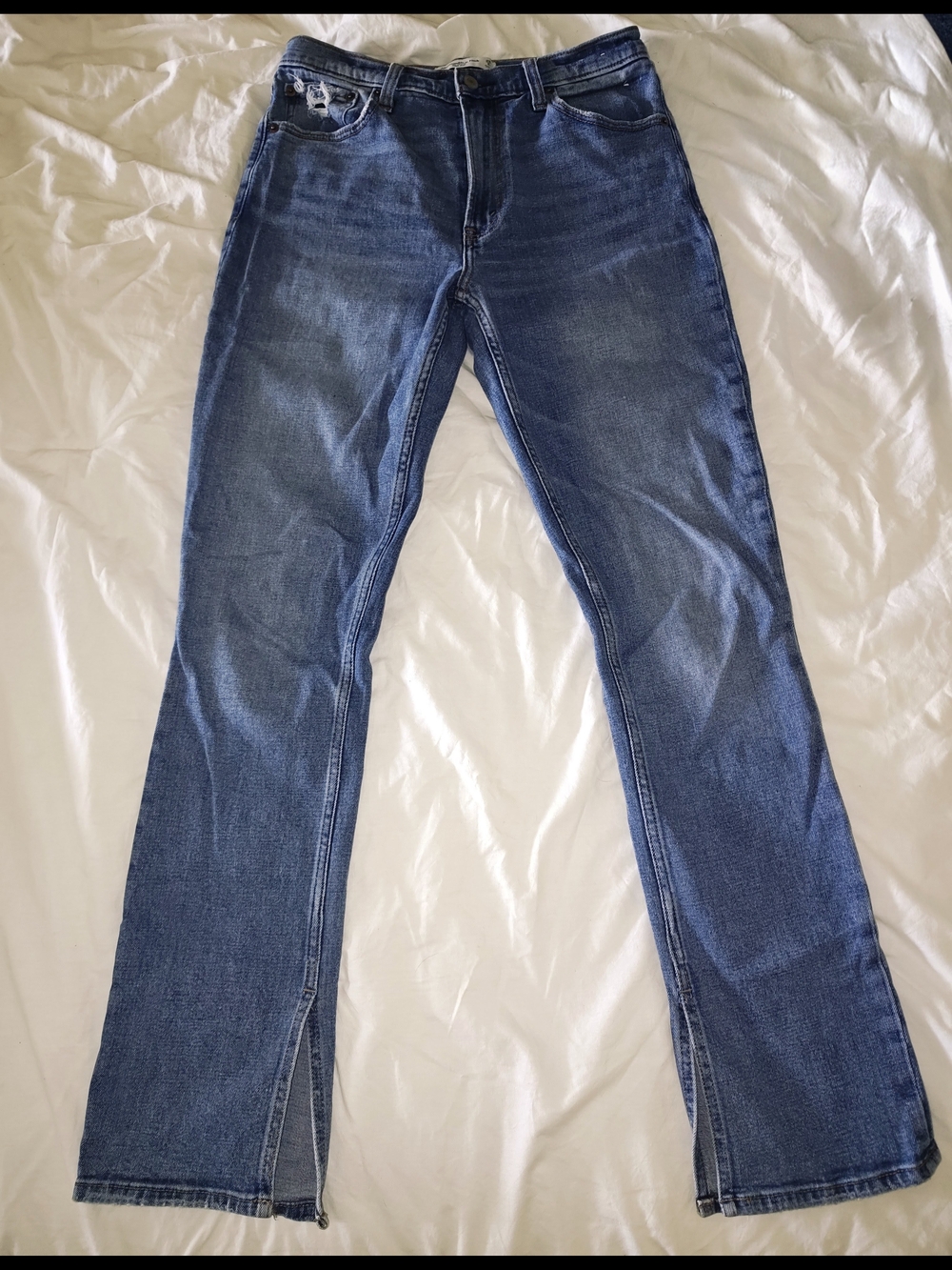 Abercrombie & Fitch Women's Dark Blue Skinny Jeans